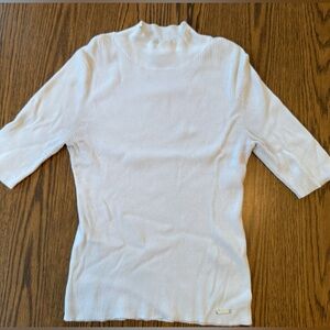Calvin Klein White Turtleneck Sweater